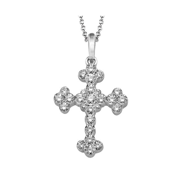 Dazzling diamond Simon G cross Holliday Jewelry Klamath Falls, OR