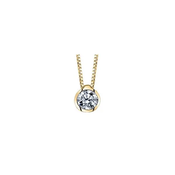 Darling 14k yellow gold and diamond pendant by Sirena Holliday Jewelry Klamath Falls, OR