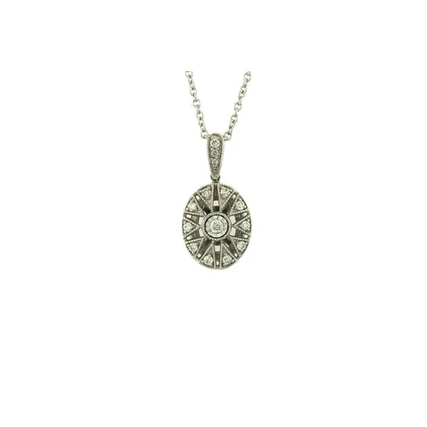 Beautiful 14kw and diamond oval filigree pendant Holliday Jewelry Klamath Falls, OR