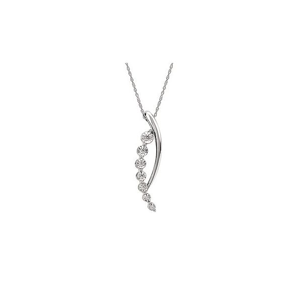 14KW .08 CTW DIAMOND HIGH POLISH PENDANT Holliday Jewelry Klamath Falls, OR