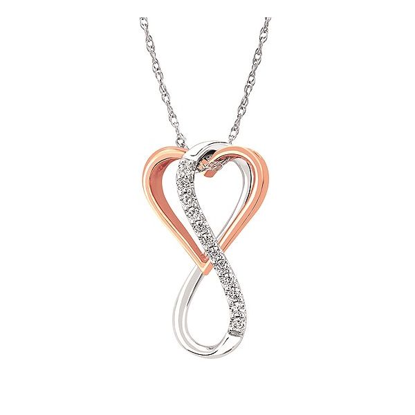 The Infinity of Love Two Tone Diamond Pendant Holliday Jewelry Klamath Falls, OR
