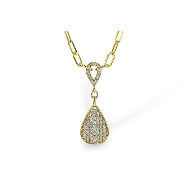 ELEGANT 14KY .66 CTW DIAMOND PAVE-SET TEAR DROP PENDANT Holliday Jewelry Klamath Falls, OR