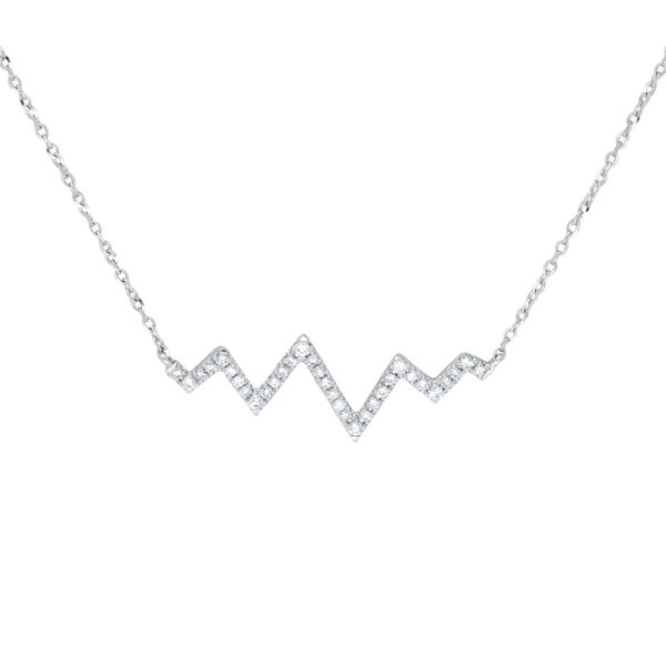 Diamond heartbeat necklace Holliday Jewelry Klamath Falls, OR