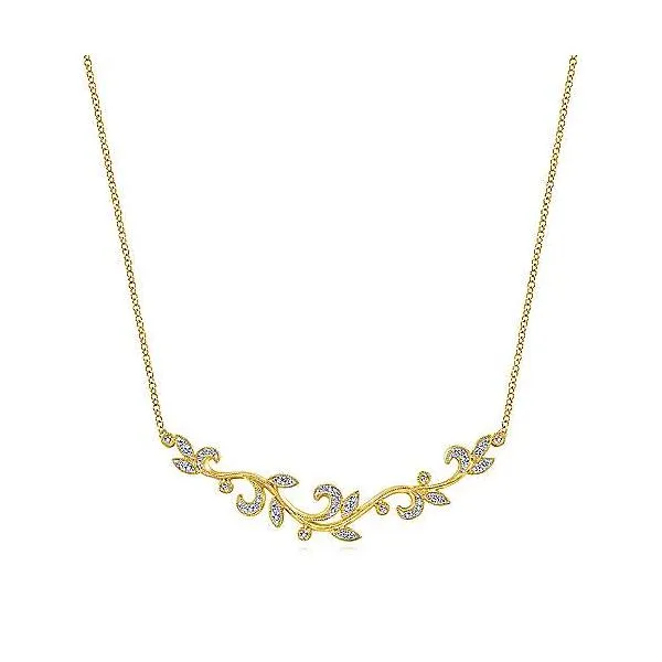 Gorgeous Gabriel & Co. floral diamond necklace Holliday Jewelry Klamath Falls, OR