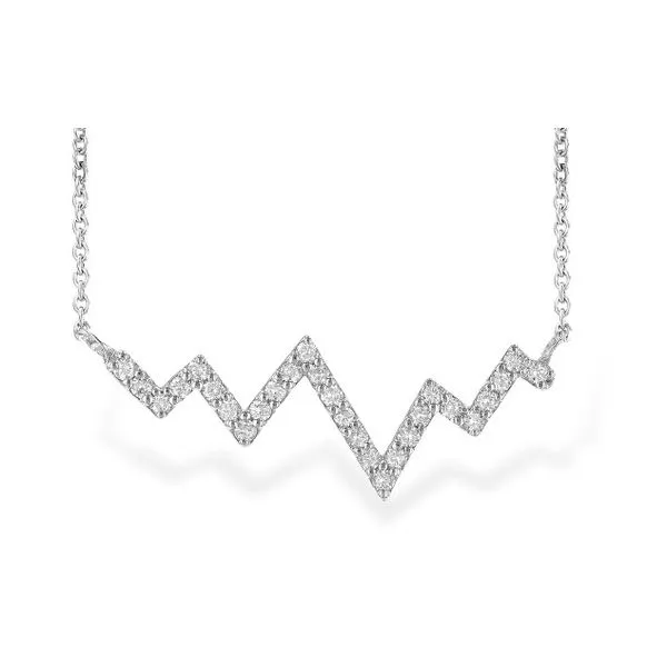 Heart beat diamond necklace. Holliday Jewelry Klamath Falls, OR