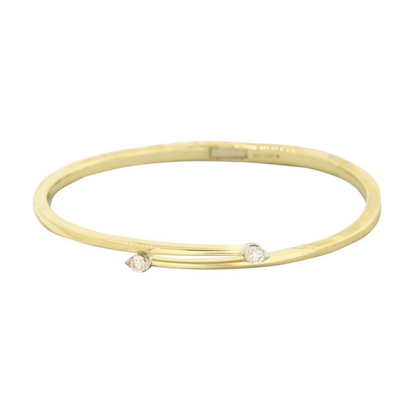 Cherie Dori two-stone diamond bangle bracelet. Holliday Jewelry Klamath Falls, OR