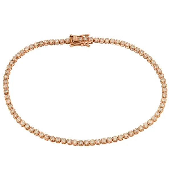 Rose gold diamond tennis bracelet. Holliday Jewelry Klamath Falls, OR