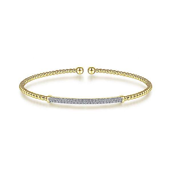 Ravishing Bujukan Diamond Pave Bar Bracelet by Gabriel & Co. Holliday Jewelry Klamath Falls, OR