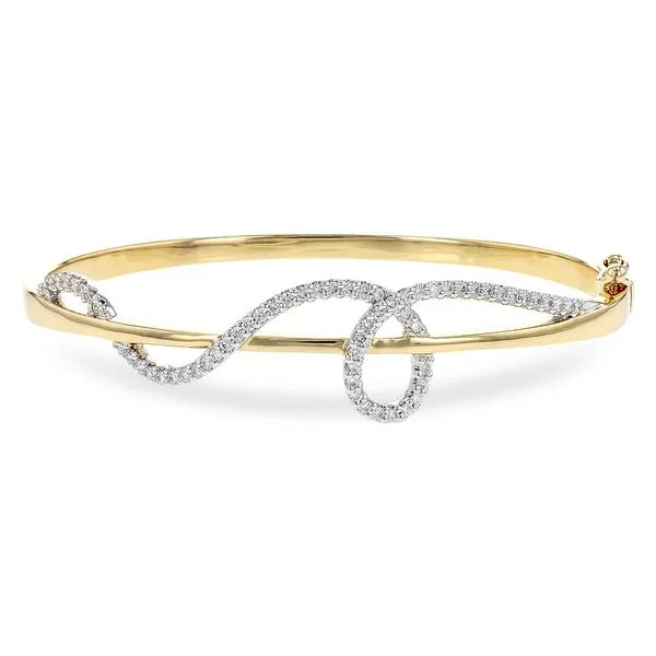 Fabulous Freeform Diamond Bangle Bracelet Holliday Jewelry Klamath Falls, OR