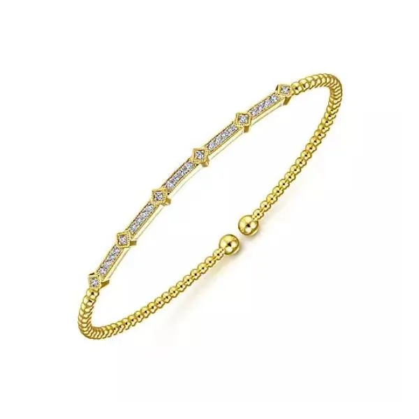 Elegant Bujukan Diamond Cuff Bracelet by Gabriel & Co. Holliday Jewelry Klamath Falls, OR