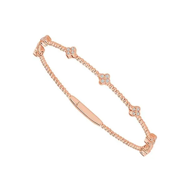 Fantastic Rose Gold Flexible Diamond Bracelet Holliday Jewelry Klamath Falls, OR