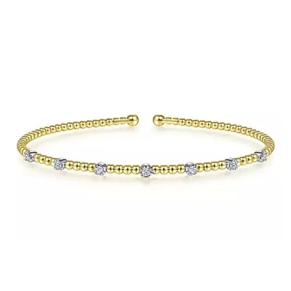 Sophisticated Bujukan Diamond Station Bangle Bracelet by Gabriel & Co. Holliday Jewelry Klamath Falls, OR