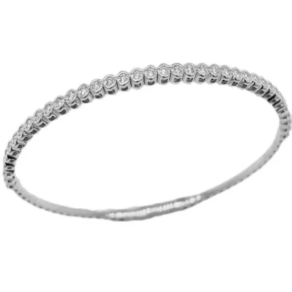 Classic 14KW Diamond Flexible Bangle Bracelet Holliday Jewelry Klamath Falls, OR