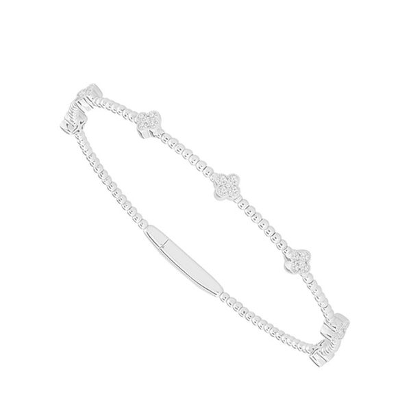 Elegant 14K White Gold Diamond Bangle Bracelet Holliday Jewelry Klamath Falls, OR