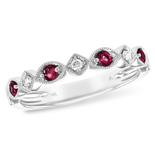 Beautiful Allison Kaufman ruby and diamond ring. Holliday Jewelry Klamath Falls, OR