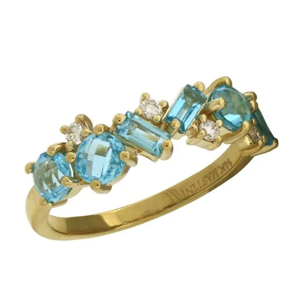 Stunning Mastini blue topaz ring. Holliday Jewelry Klamath Falls, OR