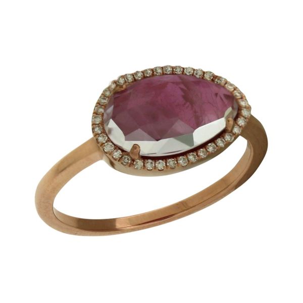 Stunning Mastini ruby-white topaz ring Holliday Jewelry Klamath Falls, OR