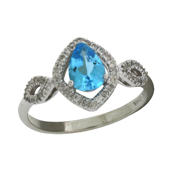 Brilliant Blue Topaz and Diamond Ring Holliday Jewelry Klamath Falls, OR