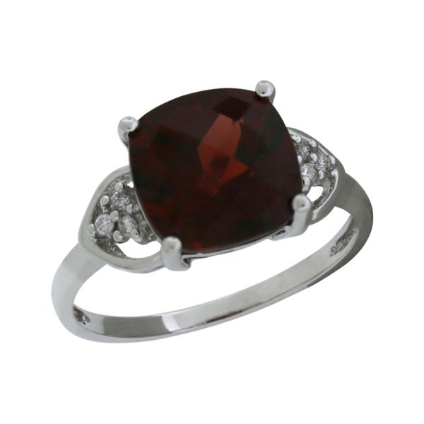 Garnet and diamond ring. Holliday Jewelry Klamath Falls, OR