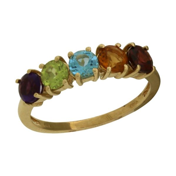 Multi-colored stone ring. Holliday Jewelry Klamath Falls, OR