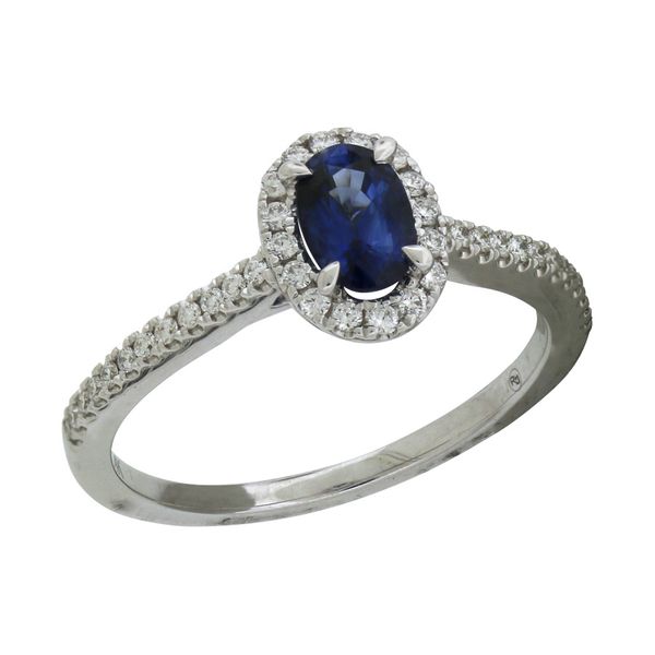 Sapphire Halo Ring Holliday Jewelry Klamath Falls, OR