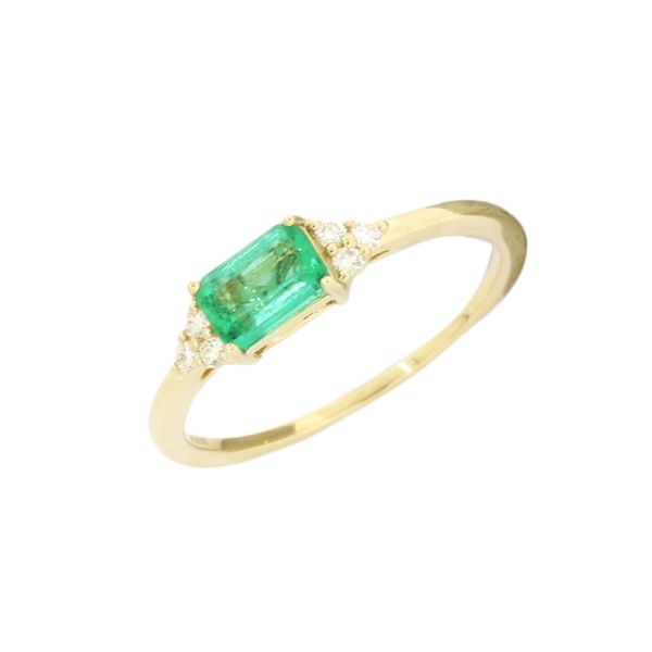 Classic emerald and diamond ring. Holliday Jewelry Klamath Falls, OR