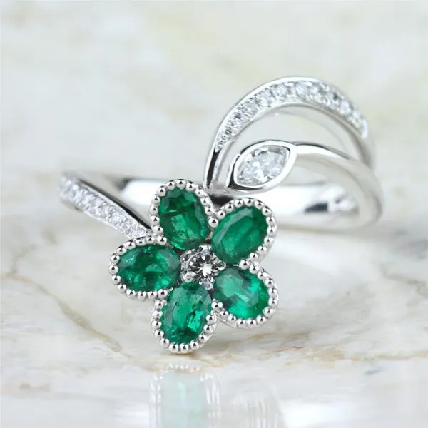 Gorgeous emerald and diamond ring. Holliday Jewelry Klamath Falls, OR