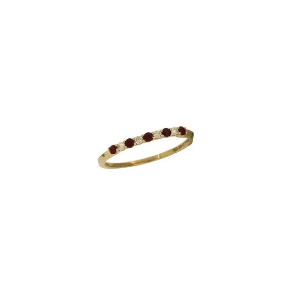 Petite alternating ruby and diamond band. Holliday Jewelry Klamath Falls, OR