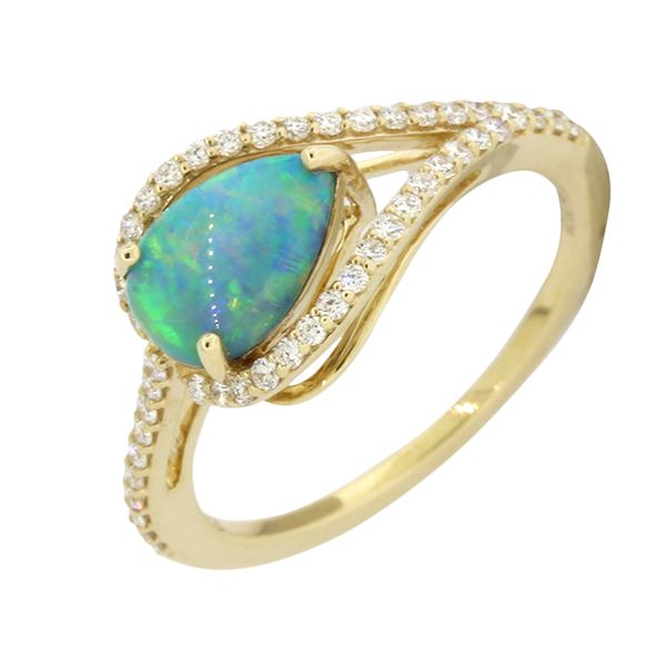 Australian opal and diamond ring Holliday Jewelry Klamath Falls, OR