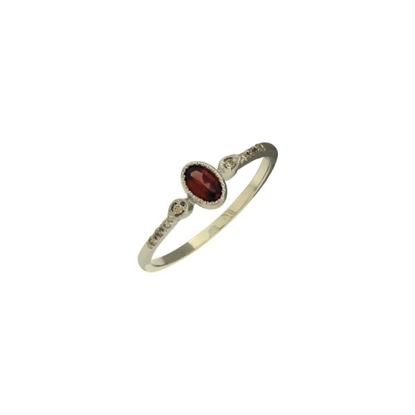 Antique Style Inspired Garnet and Diamond Ring Holliday Jewelry Klamath Falls, OR