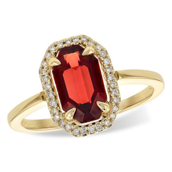 Beautiful garnet and diamond ring. Holliday Jewelry Klamath Falls, OR