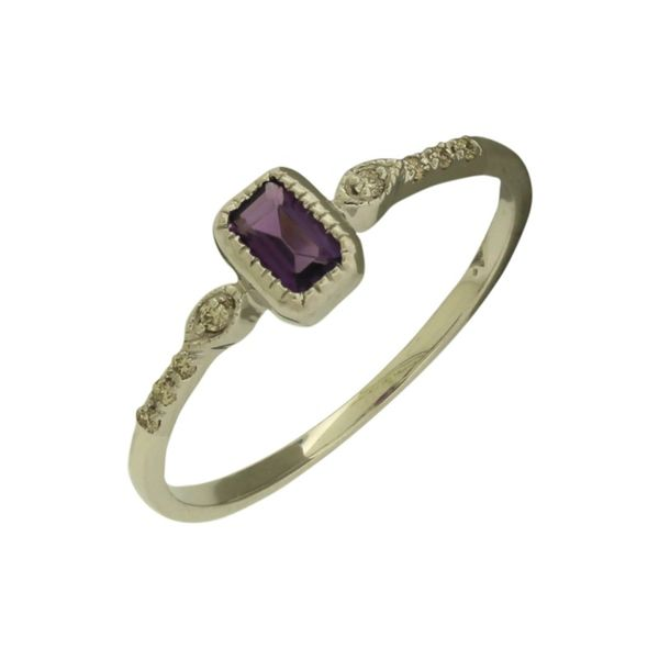 Petite amethyst and diamond ring. Holliday Jewelry Klamath Falls, OR