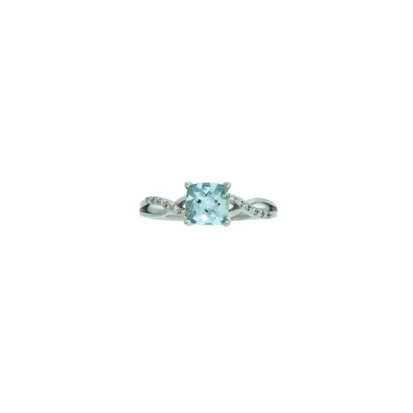 Awesome Aquamarine and Diamond Wave Ring Holliday Jewelry Klamath Falls, OR