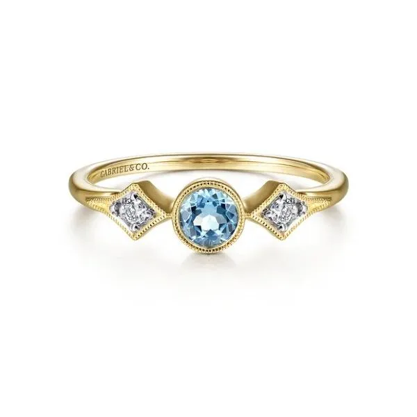 Brilliant blue topaz and diamond ring Holliday Jewelry Klamath Falls, OR