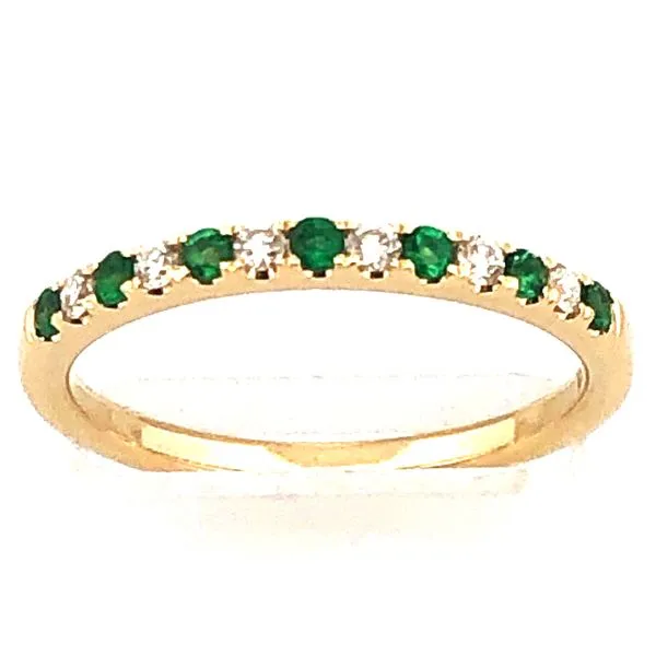 Dazzeling emerald and diamond band. Holliday Jewelry Klamath Falls, OR