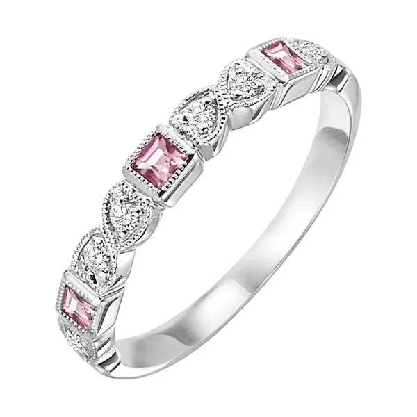 Stackable Diamond & Pink Tourmaline Ring Holliday Jewelry Klamath Falls, OR