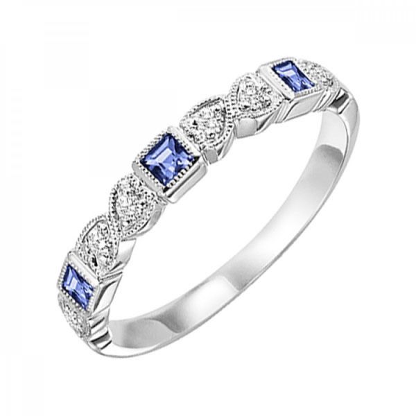 Stackable Sapphire & Diamond band Holliday Jewelry Klamath Falls, OR