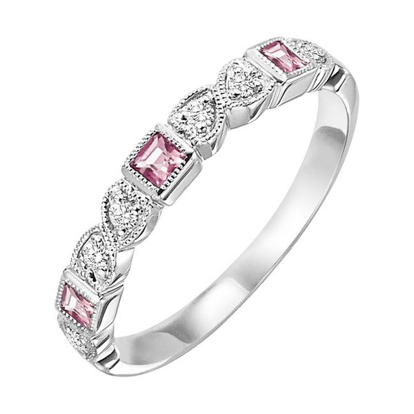 Stackable Diamond & Pink Tourmaline Ring Holliday Jewelry Klamath Falls, OR