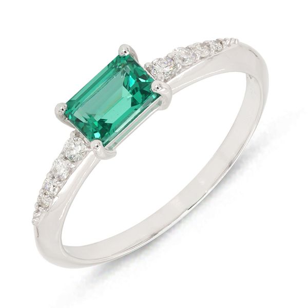 14KW .10 CTW GREEN QUARTZ RING Holliday Jewelry Klamath Falls, OR