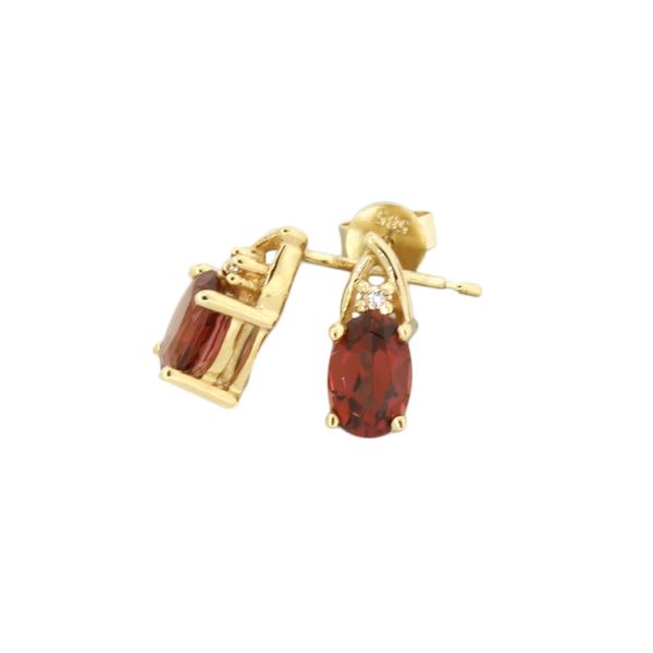 Beautiful rhodolite garnet and diamond earrings Holliday Jewelry Klamath Falls, OR