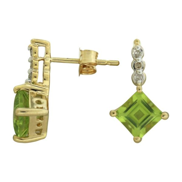 Drop style peridot earrings. Holliday Jewelry Klamath Falls, OR