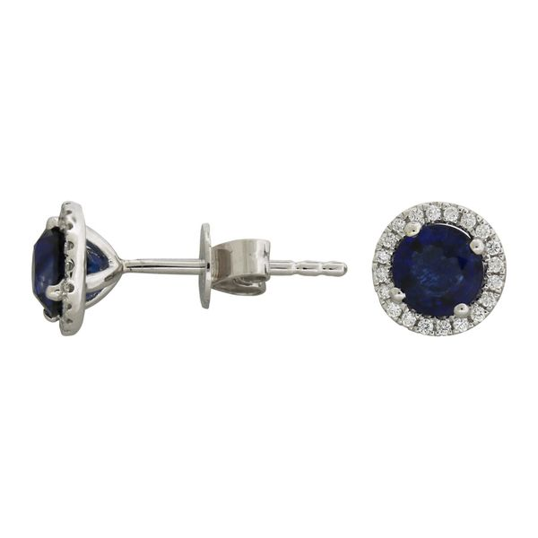 Sapphire Halo Earrings Holliday Jewelry Klamath Falls, OR