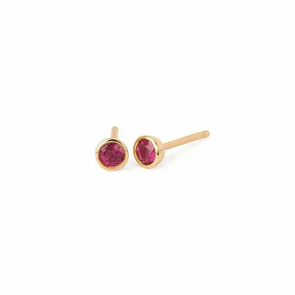 Laboratory-created ruby earrings. Holliday Jewelry Klamath Falls, OR