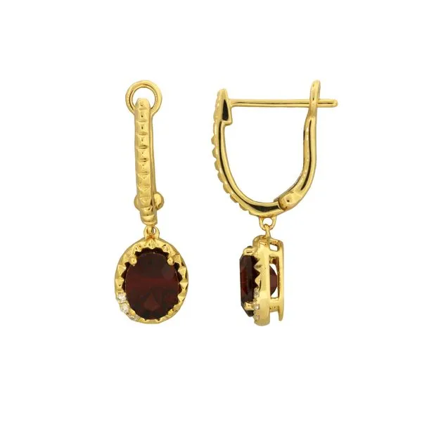 Exquisite Yael Garnet Earrings Holliday Jewelry Klamath Falls, OR