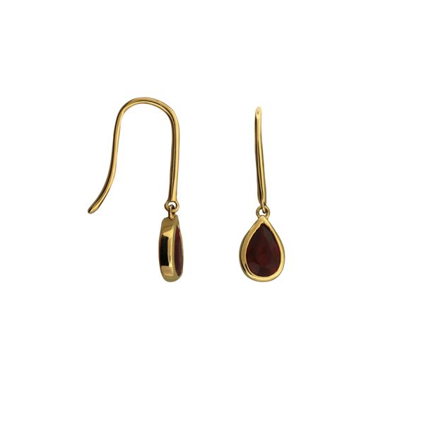 Positively Elegant Pear Shaped Ruby Dangle Earrings Holliday Jewelry Klamath Falls, OR