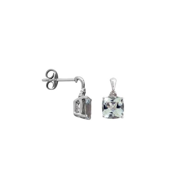 Beautiful Aquamarine and Diamond Earrings Holliday Jewelry Klamath Falls, OR