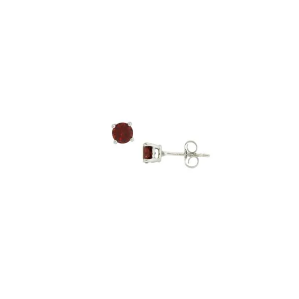 Glamorous Solitaire Garnet Earrings Holliday Jewelry Klamath Falls, OR
