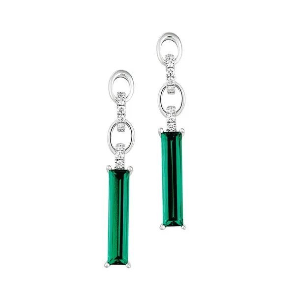 Playful Chatham created Emerald earrings Holliday Jewelry Klamath Falls, OR