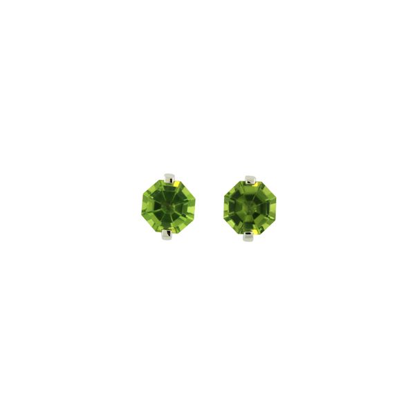 Unique octagon peridot earrings Holliday Jewelry Klamath Falls, OR