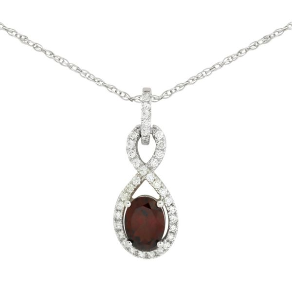 Beautiful garnet and diamond pendant Holliday Jewelry Klamath Falls, OR